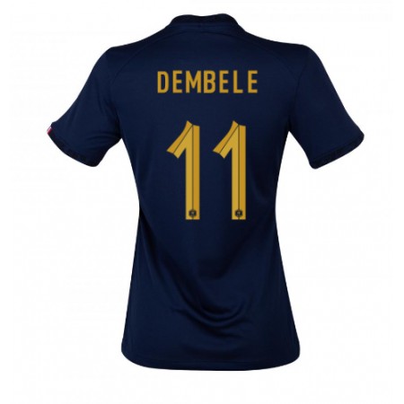 Francuska Ousmane Dembele 11 Ženska Domaći Nogometni Dresovi World Cup 2022